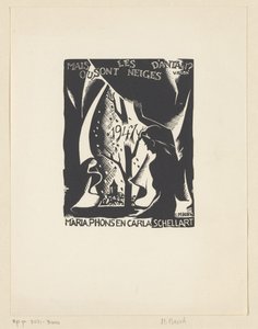 Vœux de Nouvel An pour 1947 de Carla, Mária et Phons Schellart - M. Bosch