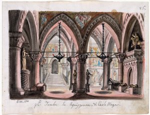 Le tombeau de Charlemagne à Aix-la-Chapelle - M. Conti