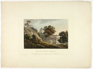Arc de Septime Sévère, planche quatre des Ruines de Rome - M. Dubourg