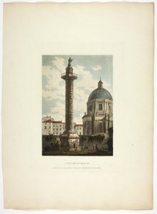 Colonne de Trajan, planche 21 des Ruines de Rome - M. Dubourg