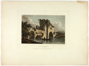 Ponte Nomentano, planche vingt-sept des Ruines de Rome - M. Dubourg
