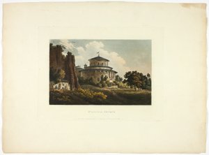 Église Sainte-Agnès, planche huit des Ruines de Rome - M. Dubourg