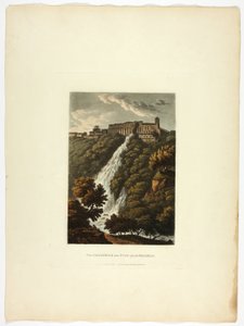 Les Cascatelles et les Ecuries de Mecenas, planche trente-trois des Ruines de Rome - M. Dubourg