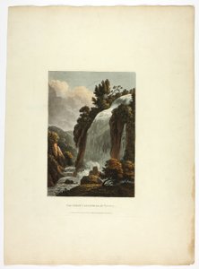 La Grande Cascatella de Tivoli, planche treize des Ruines de Rome