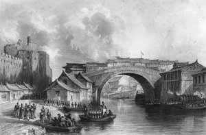 Porte Ouest de Ching-keang-foo Zhenjiang, Chine, 21 juillet 1842