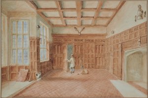 Chillington House Maidstone, vue de la grande salle - M. J. Tomalin