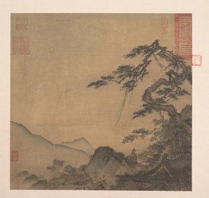 Paysage avec grand pin - Ma Lin