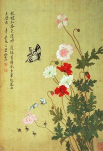 Coquelicots, papillons et abeilles - Ma Yuanyu