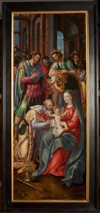 Adoration des Mages, Triptyque, Panneau droit - Maarten de Vos