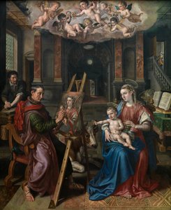 Saint Luc peignant la Vierge - Maarten de Vos