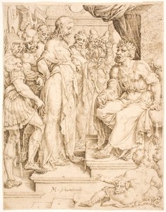 Christ devant Hérode - Maarten van Heemskerck