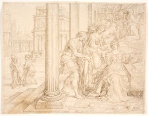 Esther se préparant à intercéder pour les Juifs - Maarten van Heemskerck