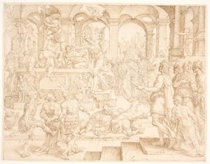 Josias ordonne que tous les prêtres des hauts lieux soient tués - Maarten van Heemskerck