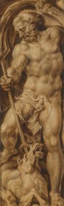 Neptune Poignardant un Cheval Marin