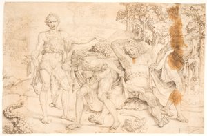 Noé moqué par Cham - Maarten van Heemskerck