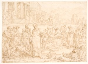 Pierre et les autres apôtres guérissent les malades - Maarten van Heemskerck