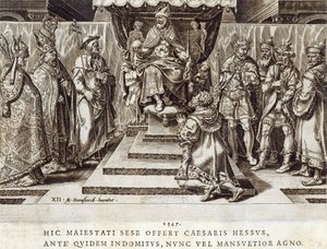 La soumission de Philippe, landgrave de Hesse en 1547, planche 12 de 