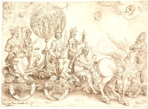 Char triomphal. Mundus (Le Monde). (Allégorie des quatre éléments) - Maarten van Heemskerck