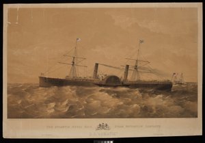 Le paquebot S.S. Adriatic de la compagnie Atlantic Royal Mail Steam Navigation, vers 1856 - Macdonald & Co. Maclure
