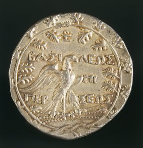 Tétradrachme du roi Persée de Macédoine, frappé à Pella, Royaume de Macédoine, revers, vers 179-168 av. J.-C.