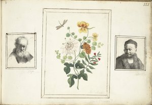 Nature morte avec des fleurs, une tête et un buste d