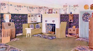 Conception pour le salon à Falkewood, c.1906 - Mackay Hugh Baillie Scott