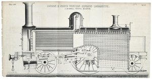 Locomotive Express de Londres et du Nord-Ouest plaque 138 - Mackay & Kirkwood