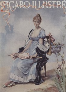 Fleurs de Mai. Couverture de Le Figaro Illustré, mai 1894 - Madeleine Lemaire