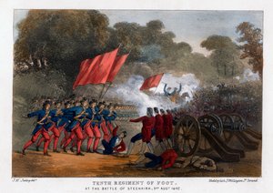 Dixième régiment de pied, à la bataille de Steenkerque, 3 août 1692 - Madeley