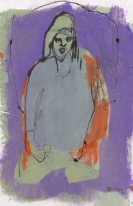Sketchbook 10, 2024 (peinture à la détrempe, encre, fusain sur papier)