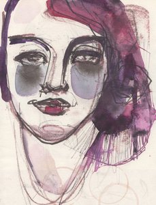 Sketchbook 17, 2024 (peinture à la détrempe, stylo, crayon sur papier)
