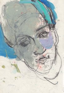 Sketchbook 29, 2025 (peinture à la détrempe, fusain sur papier)