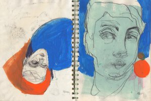 Sketchbook 30, 2025 (peinture à la détrempe, encre sur papier)