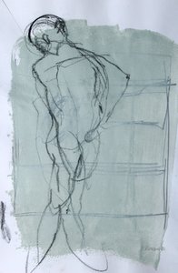 Sketchbook 46, 2025 (peinture à la détrempe, fusain sur papier)