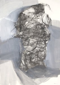 Torse 6, 2022 (fusain sur papier) - Madgalena Morey