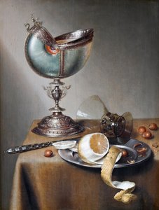 Nature morte avec coupe en nautile, vers 1650