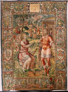 Musée diocésain. Tapisserie flamande. Bruxelles. Atelier François Geubels. Série Histoire de Gédéon. Gédéon et l