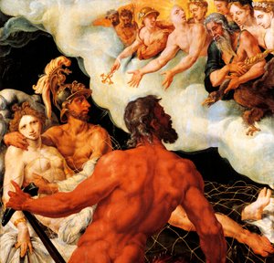 Mars et Vénus piégés dans le filet de Vulcain