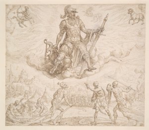 Mars, le tempérament colérique - Maerten van Heemskerck