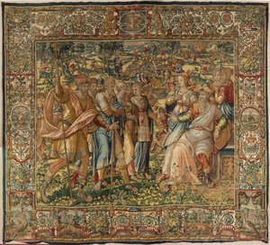 Histoire de Gédéon, fin du 16ème siècle (soie et laine) - Maerten van Heemskerck
