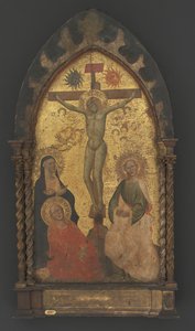 Le Christ en croix pleuré par la Vierge Marie et les saints Marie-Madeleine et Jean