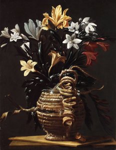 Fiasca con fiori, vers 1615-1620 - Maestro della fiasca di Forlì