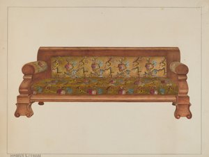 Fauteuil haut dossier, vers 1938 - Magnus S. Fossum