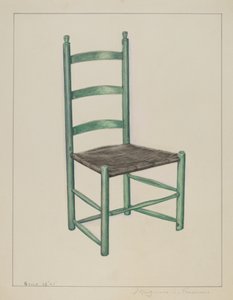 Chaise à dossier échelle - appelée chaise secouante