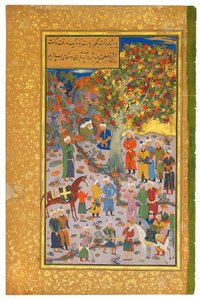 Visite à un derviche, 1560-61 - Mahmud Muzahhib
