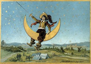 Illustration de Cyrano de Bergerac dans son roman « L