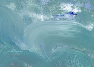 Vagues de liquide bleu