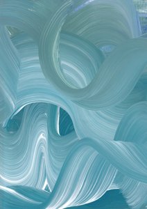 Vagues bleues fluides