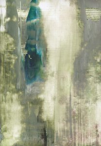 Abstrait vert et bleu serein