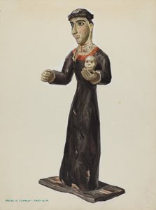 Bulto - Santa Rita, vers 1938 - Majel G. Claflin